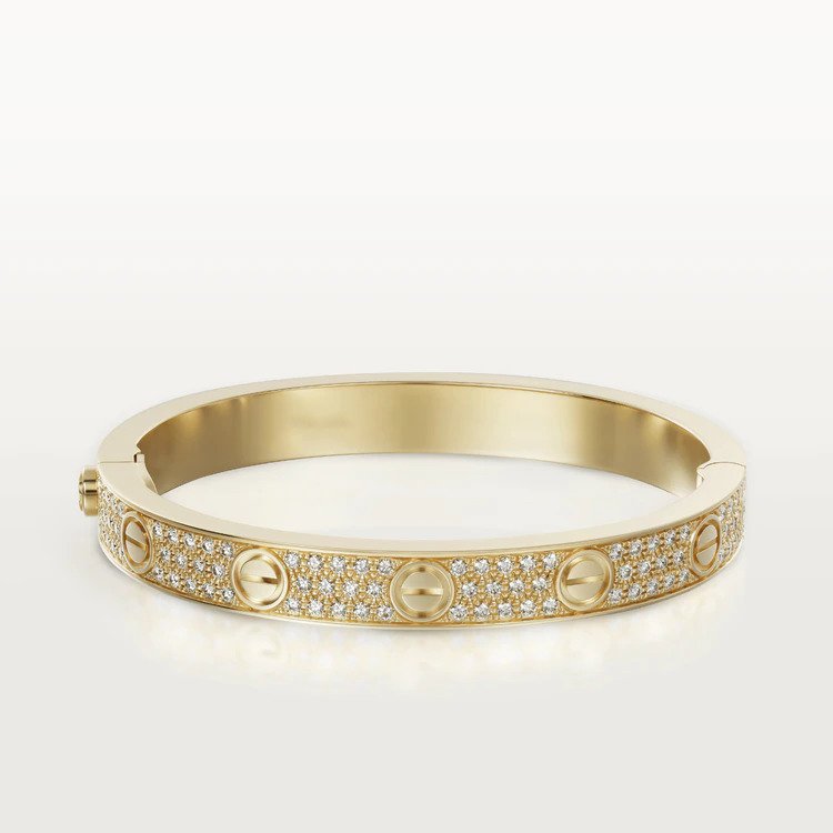 [Royal&Vicky]LOVE BRACELET 6.1MM DIAMOND-PAVED