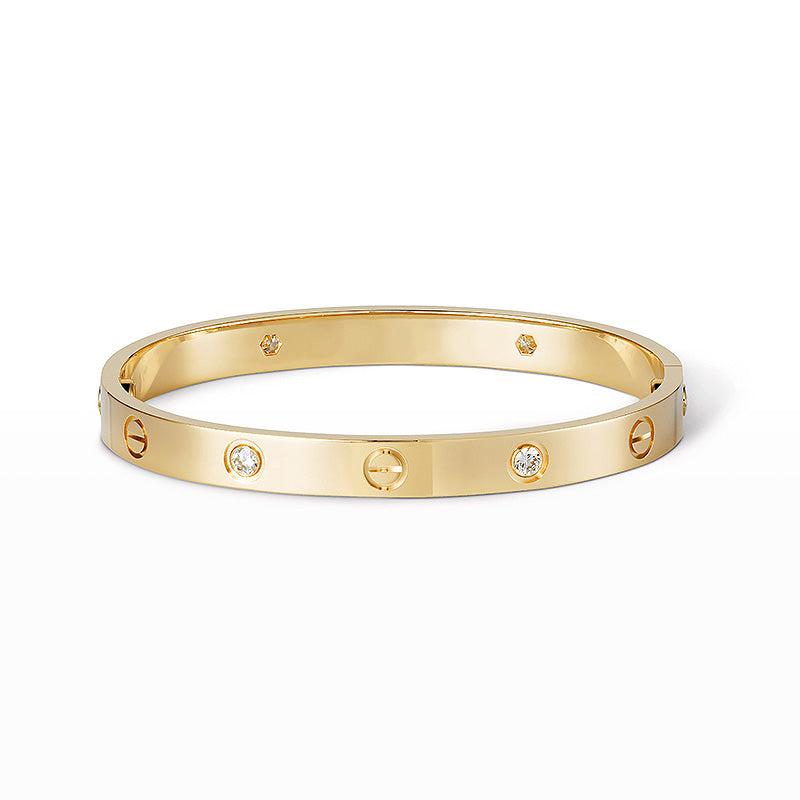 [Royal&Vicky]LOVE BRACELET 6.1MM 4 DIAMONDS