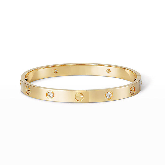 [Royal&Vicky]LOVE BRACELET 6.1MM 4 DIAMONDS