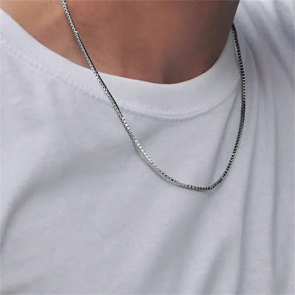 [Royal&Vicky]Danica Box Chain Gold Necklace