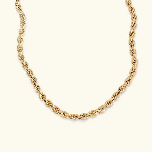 [Royal&Vicky]Bianca Rope Chain Gold Necklace