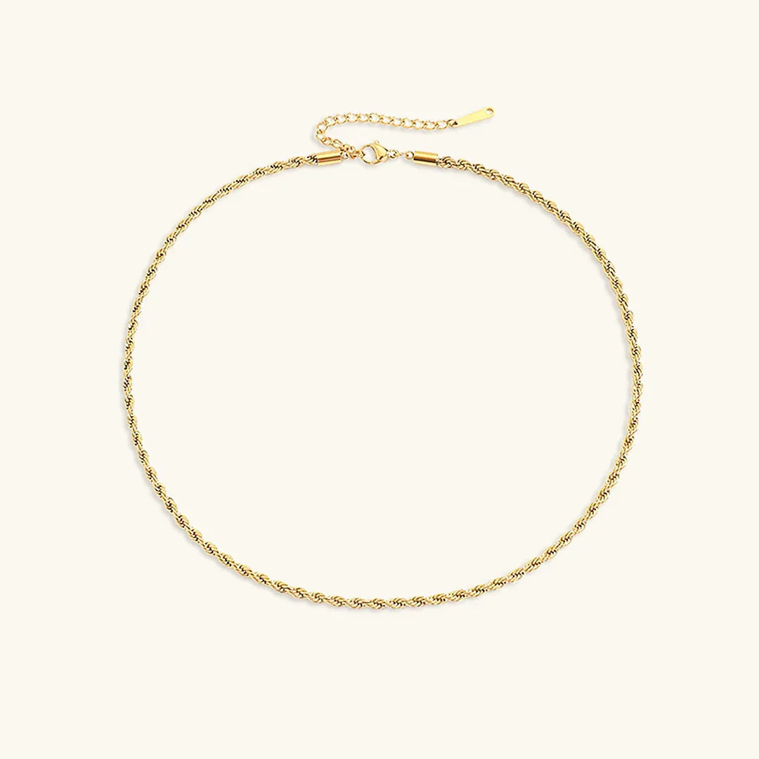 [Royal&Vicky]Bianca Rope Chain Gold Necklace