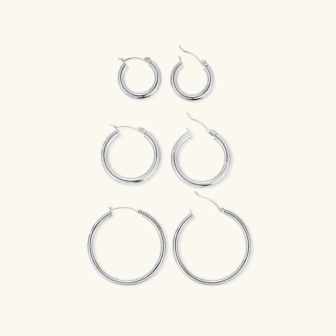 [Royal&Vicky]Broad Round Hoops