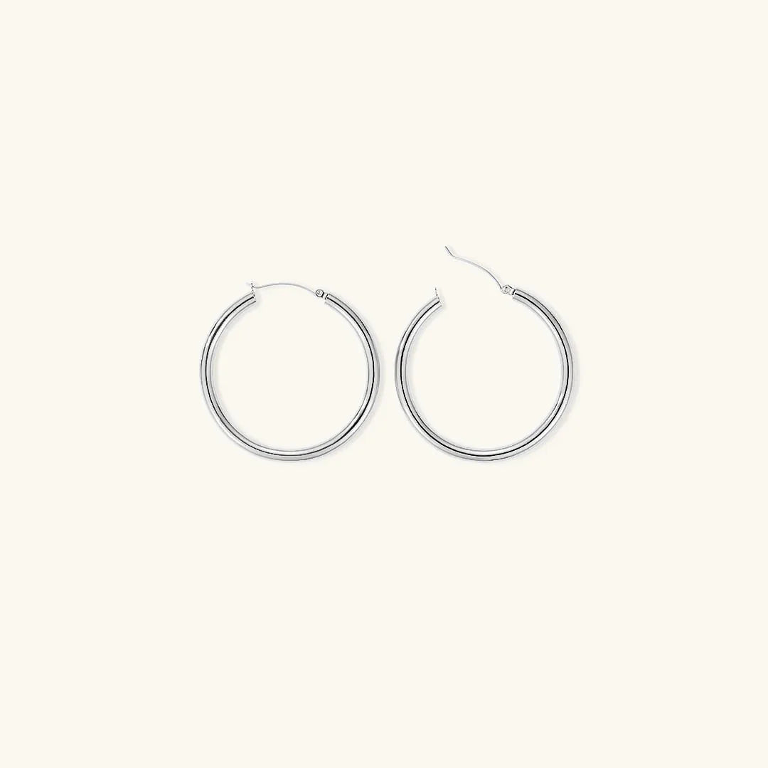 [Royal&Vicky]Broad Round Hoops