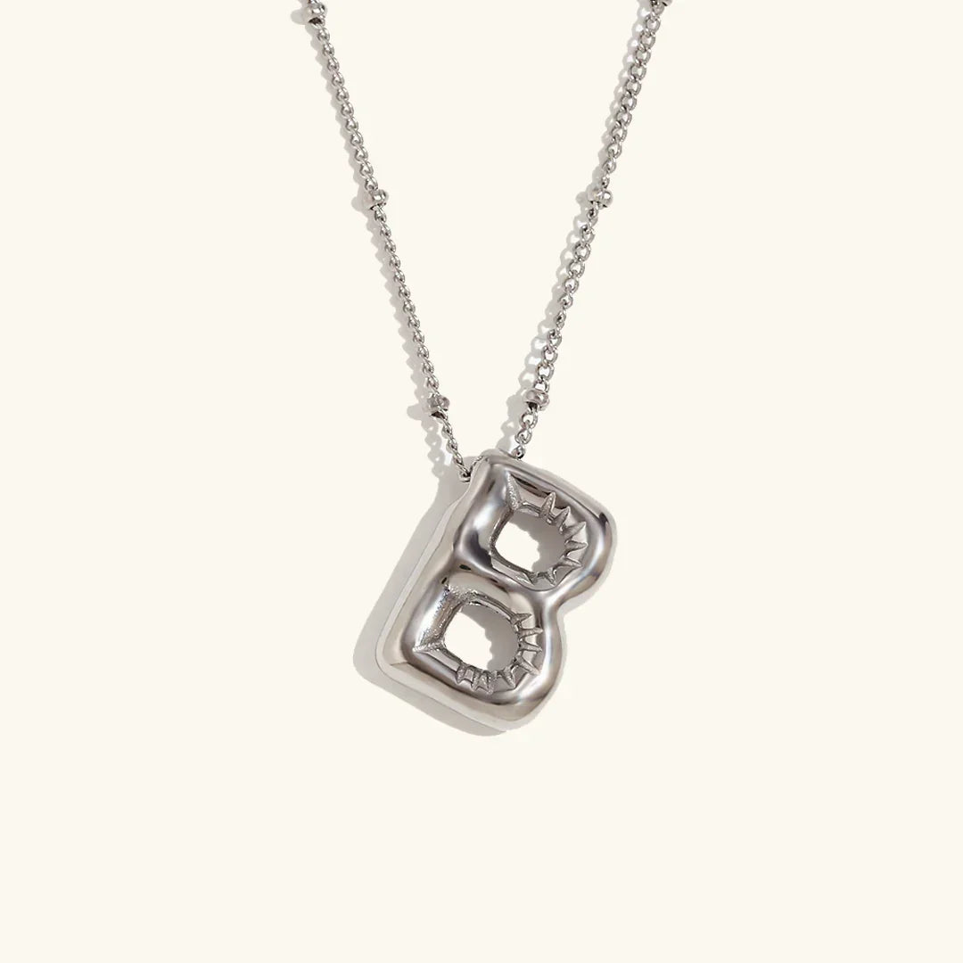 [Royal&Vicky]Balloon Gold Initial Necklace