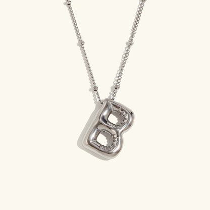 [Royal&Vicky]Balloon Gold Initial Necklace