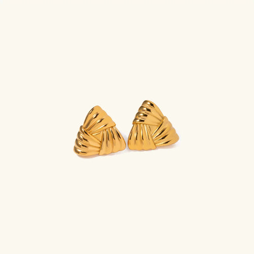 [Royal&Vicky]Brigitte Gold Earrings