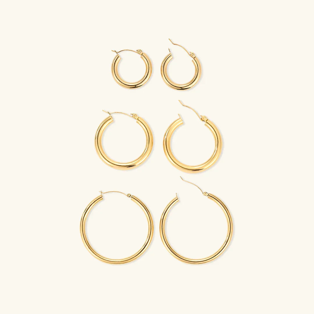 [Royal&Vicky]Broad Round Hoops