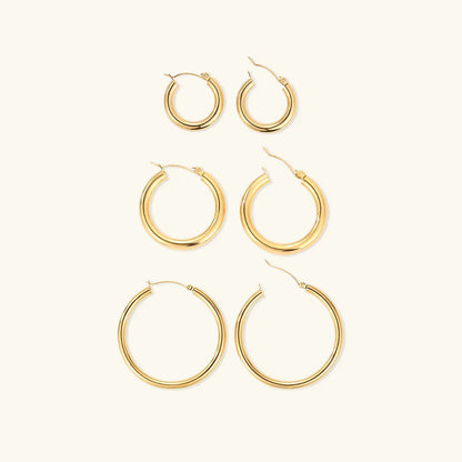 [Royal&Vicky]Broad Round Hoops