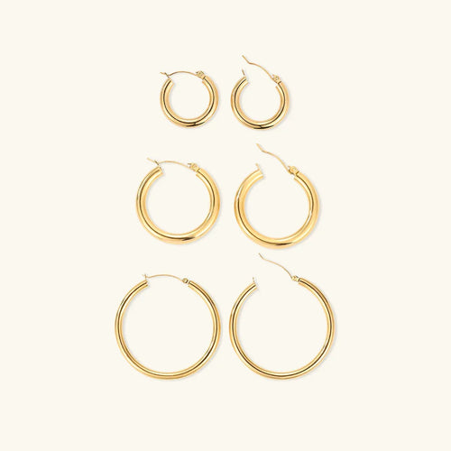 [Royal&Vicky]Broad Round Hoops