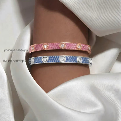 [Royal&Vicky]Classic 6.1mm Love Bracelet 10-Diamond Full Pavé
