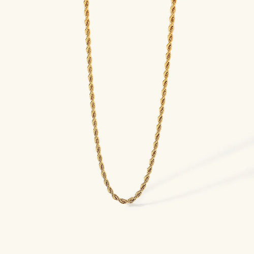 [Royal&Vicky]Calle Rope Chain Gold Necklace