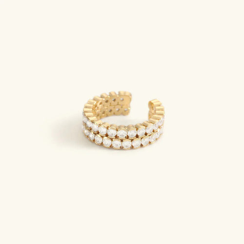 [Royal&Vicky]Cassandra Studded Gold Ring