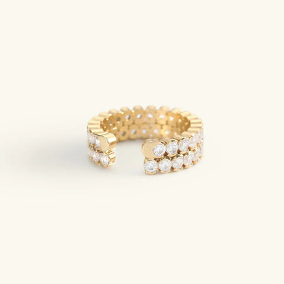 [Royal&Vicky]Cassandra Studded Gold Ring