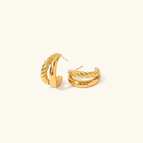 [Royal&Vicky]Cecilia Layered Earrings