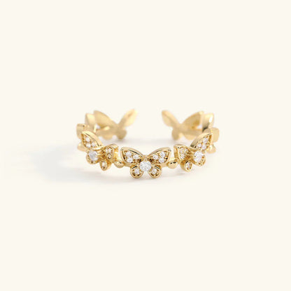 [Royal&Vicky]Colleen Butterfly Gold Ring