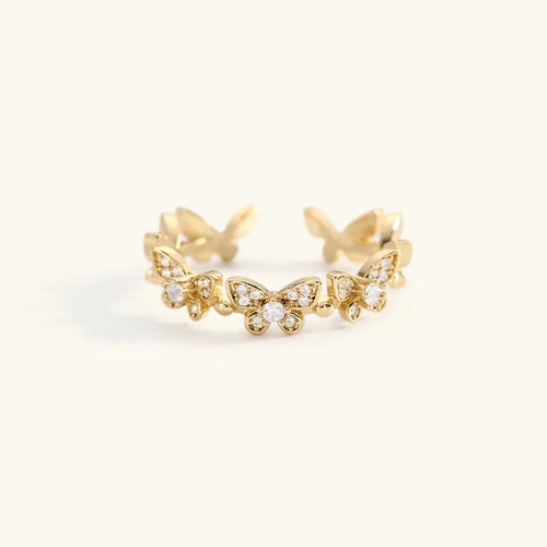 [Royal&Vicky]Colleen Butterfly Gold Ring