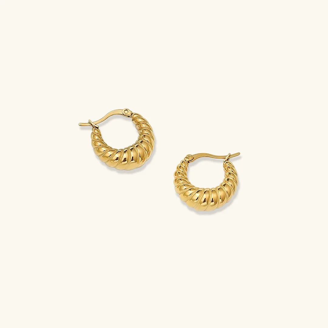 [Royal&Vicky]Croissant Hoop Earrings