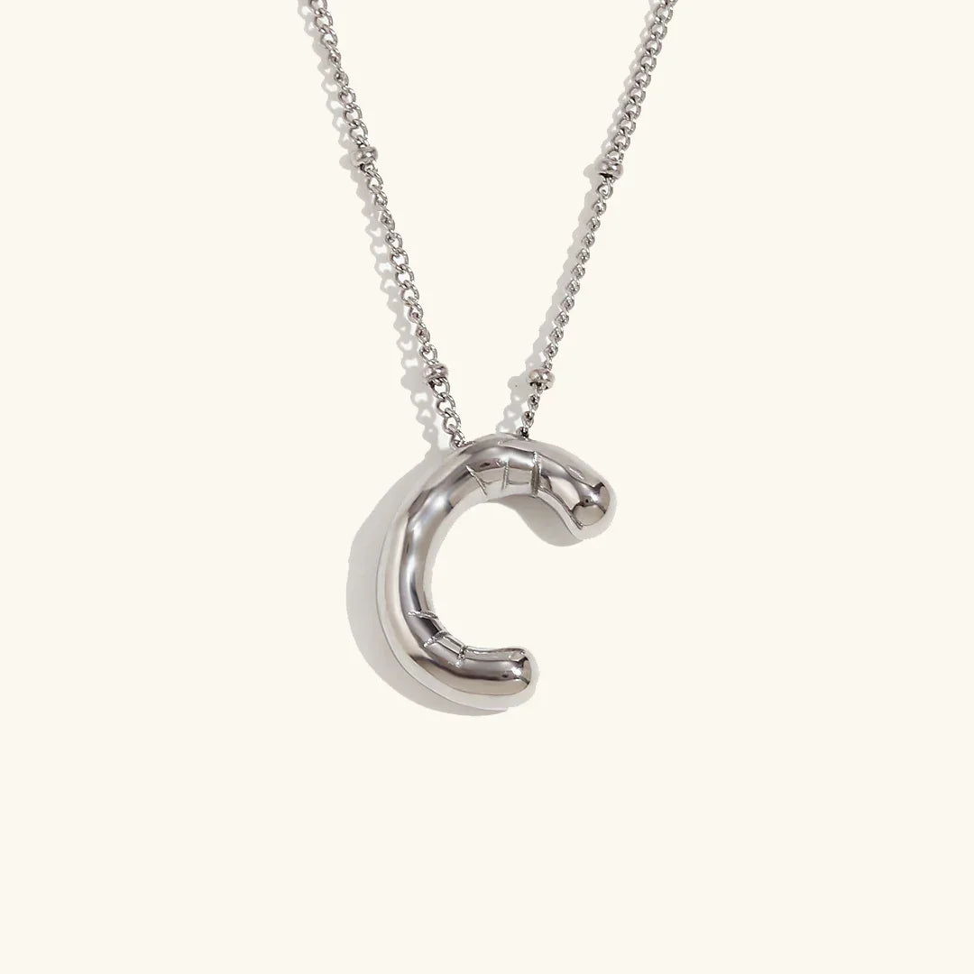 [Royal&Vicky]Balloon Gold Initial Necklace