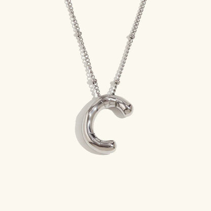 [Royal&Vicky]Balloon Gold Initial Necklace