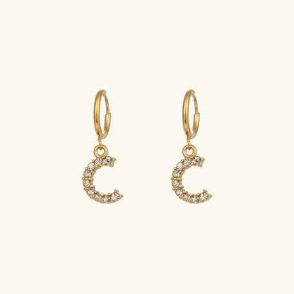 [Royal&Vicky]Wilhemina Initial Letter Earrings
