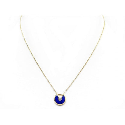 [Royal&Vicky]AMULETTE ROSE GOLD AGATE NECKLACE