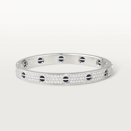 [Royal&Vicky]LOVE BRACELET 6.1MM DIAMOND-PAVED CERAMIC