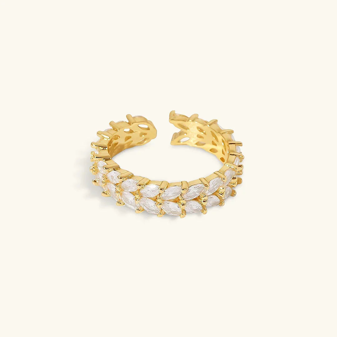 [Royal&Vicky]Clarisse Patterned Gold Ring