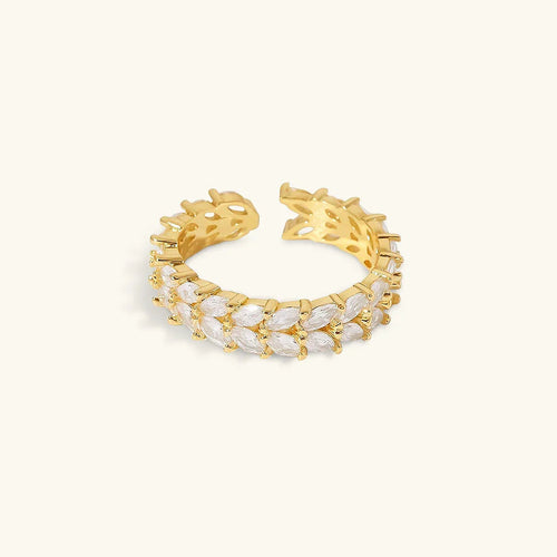 [Royal&Vicky]Clarisse Patterned Gold Ring