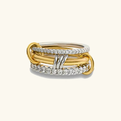 [Royal&Vicky]Cosette Stacked Diamond Ring