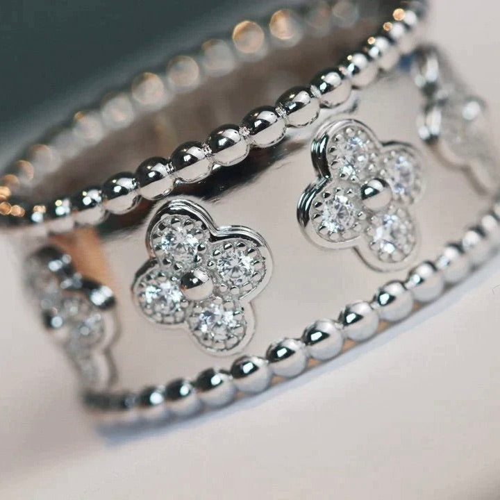 [Royal&Vicky]CLOVER KALEIDOSCOPE RING 10MM
