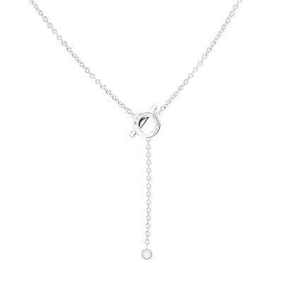 [Royal&Vicky]FINESSE SILVER DIAMOND NECKLACE