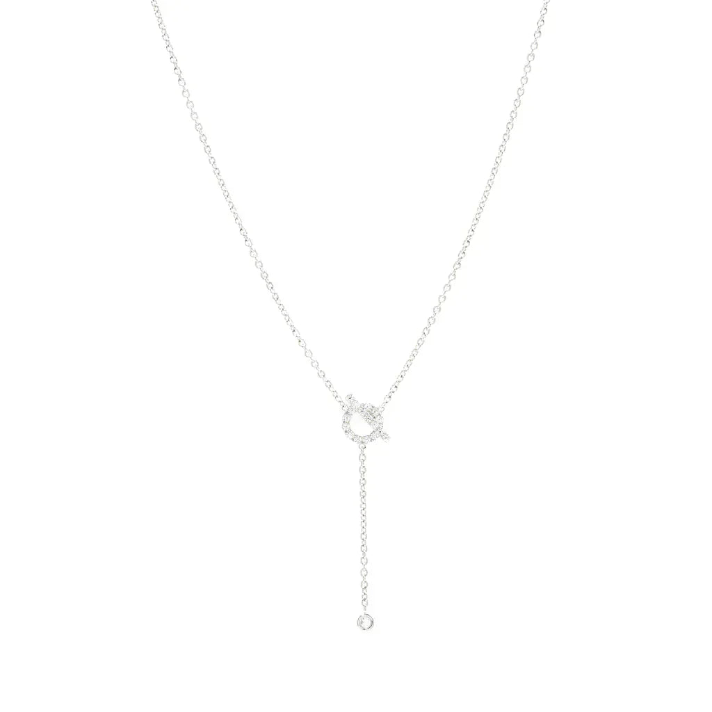 [Royal&Vicky]FINESSE SILVER DIAMOND NECKLACE