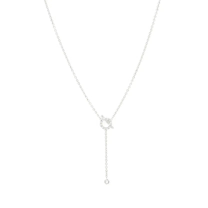 [Royal&Vicky]FINESSE SILVER DIAMOND NECKLACE
