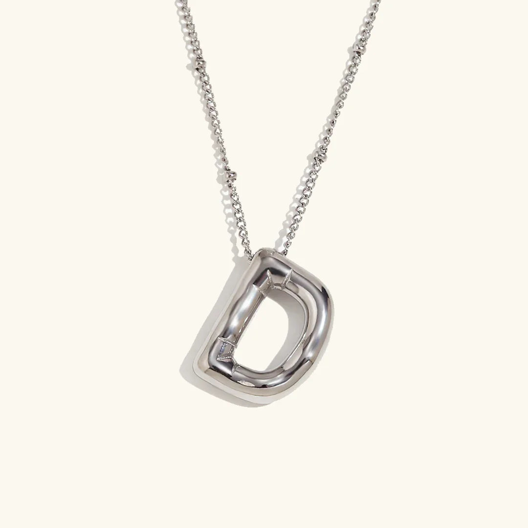 [Royal&Vicky]Balloon Gold Initial Necklace