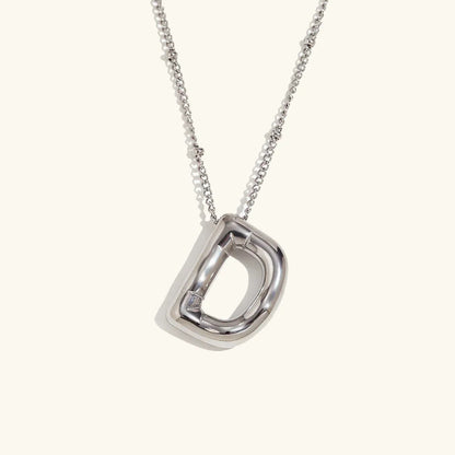 [Royal&Vicky]Balloon Gold Initial Necklace
