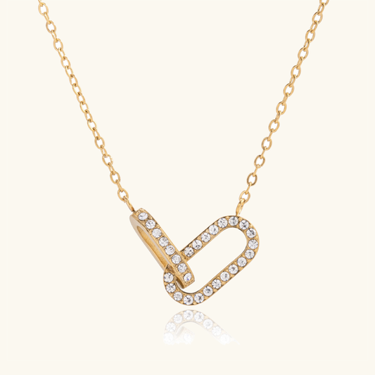 [Royal&Vicky]Zoelle Interlocking Diamond Pendant