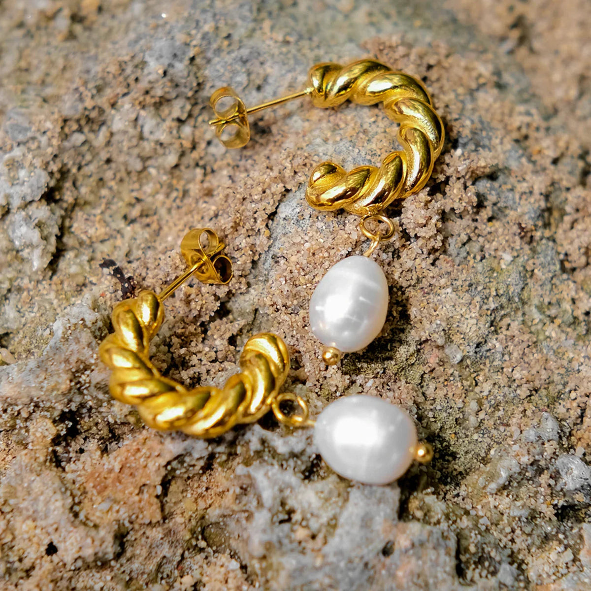 [Royal&Vicky]Emma Pearl Earrings