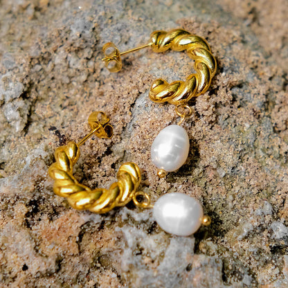 [Royal&Vicky]Emma Pearl Earrings