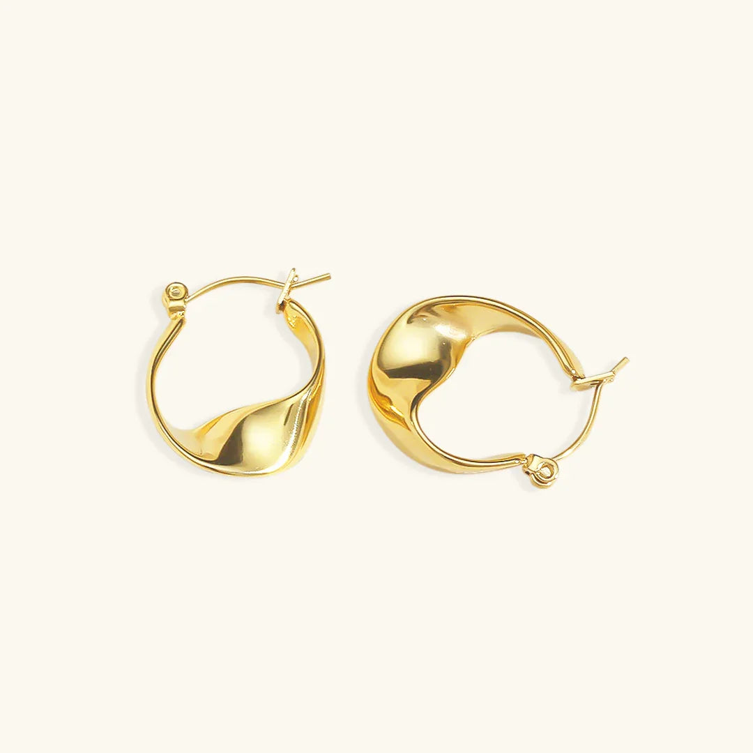 [Royal&Vicky]Esti Irregular Hoop Earrings