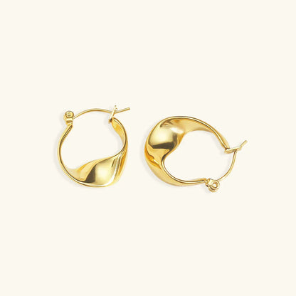 [Royal&Vicky]Esti Irregular Hoop Earrings