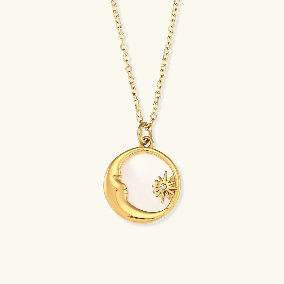 [Royal&Vicky]Evangeline Lunar Gold Necklace