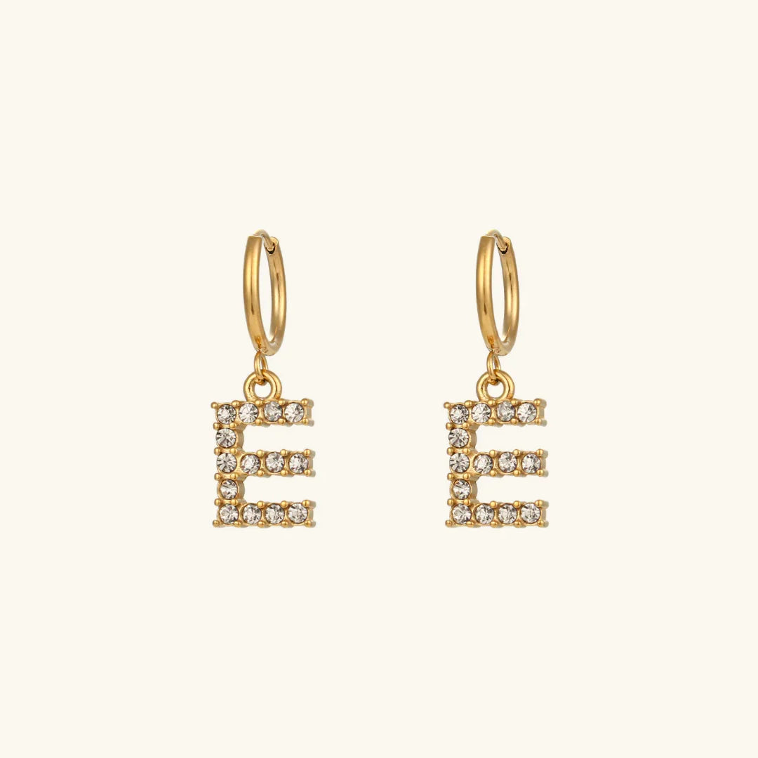 [Royal&Vicky]Wilhemina Initial Letter Earrings