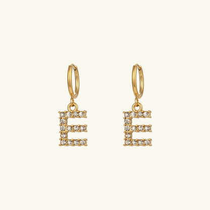 [Royal&Vicky]Wilhemina Initial Letter Earrings