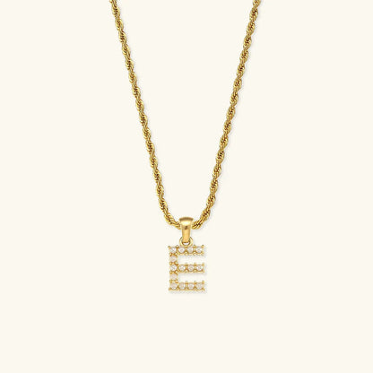 [Royal&Vicky]Elodie Initial Letter Pearl Necklace