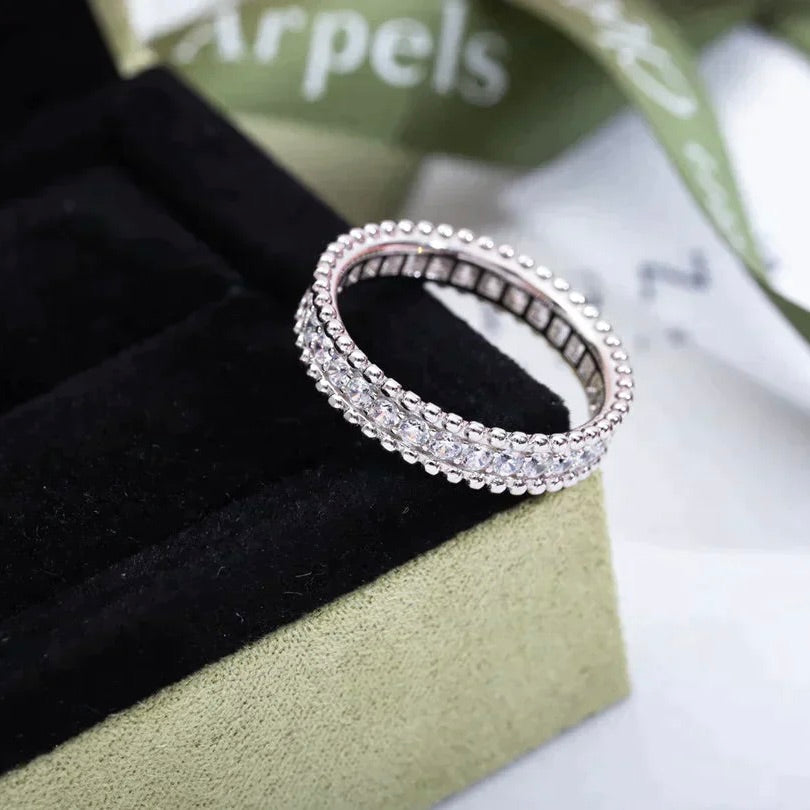 [Royal&Vicky]PERLEE DIAMOND SILVER RING