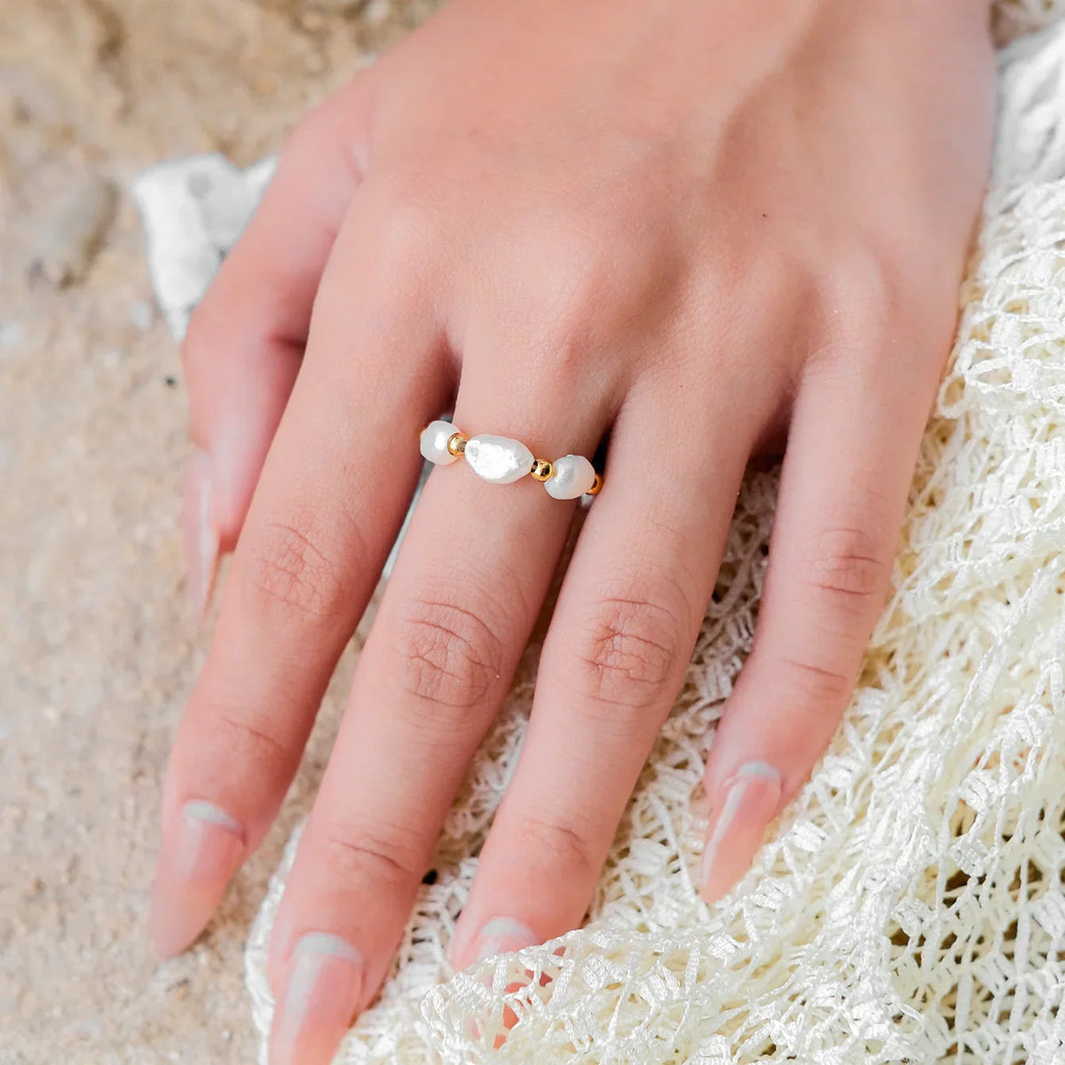 [Royal&Vicky]Fiji Pearl Band Ring