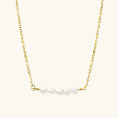 [Royal&Vicky]Fleur Freshwater Pearl Gold Necklace