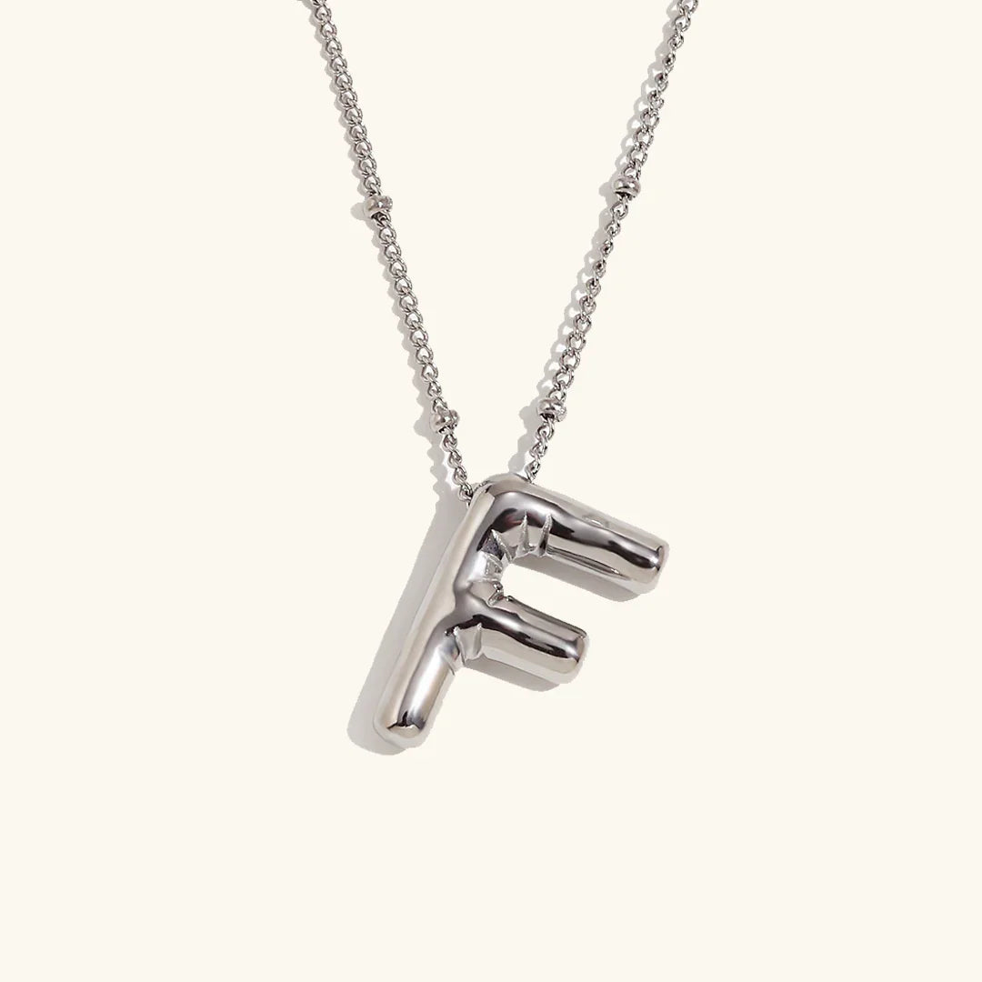 [Royal&Vicky]Balloon Gold Initial Necklace