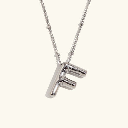 [Royal&Vicky]Balloon Gold Initial Necklace